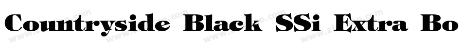 Countryside Black SSi Extra Bold字体转换